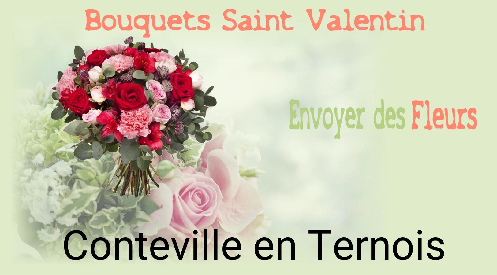 Roses de Saint-Valentin livrées à Conteville-en-Ternois